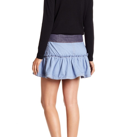 *SOLD* Marc Jacobs Ruffle Runway Denim Mini Skirt - Picture 5 of 8